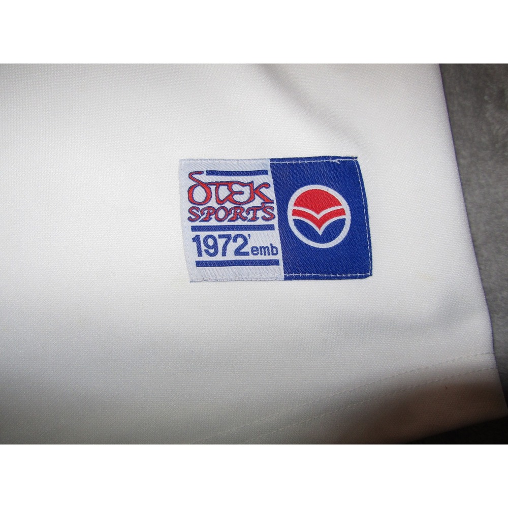 OTEK Sports Atlanta 44 Baseball Jersey Mens Large White 1972 Embroidered V-Neck - Picture 3 of 9